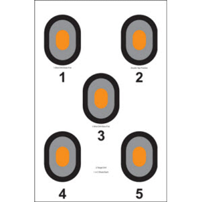 Multi Color; Action Targets - Orange Centers (23