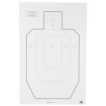 White; Action Target - USPSA (23"x35") - HCC Tactical