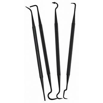 Black; Birchwood Casey - Gun Cleaning Pick Set 4-Piece Polymer - HCC Tactical