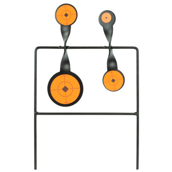 Black; Birchwood Casey - Duplex Spinning Rimfire Target 1.625", 2.25" and 3.625" Steel - HCC Tactical