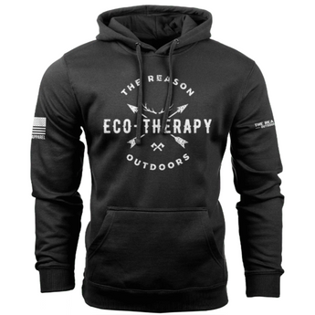 Black; Nine Line - The Reason Outdoors Eco Therapy (Hoodie) - HCC Tactical