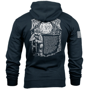 Navy; Nine Line - Firefighter's Prayer (Hoodie) - HCC Tactical