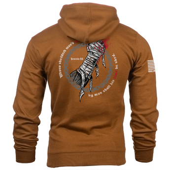 Brown; Nine Line - Be Shed (Genesis 9:6) (Hoodie) - HCC Tactical