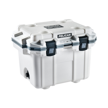 White / Gray; Pelican - 30QT Elite Cooler - HCC Tactical