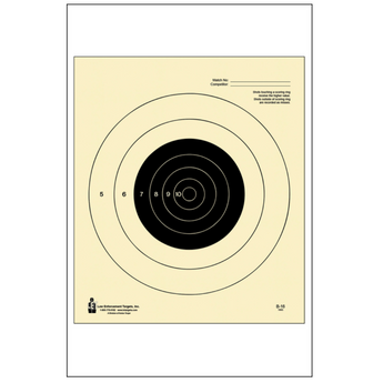 Black; Action Target - NRA 25-Yard Slow Fire Pistol (10.5"x 12") - HCC Tactical