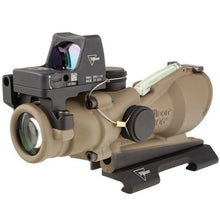 alt - FDE; Trijicon ACOG® 4x32 BAC Riflescope w/ Trijicon RMR® (Horseshoe Reticle) - HCC Tactical