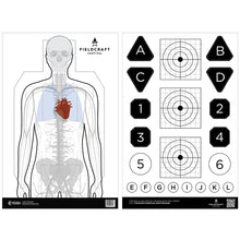 Multi Color; Action Target - Fieldcraft Survival Double Sided (23"x35") - HCC Tactical