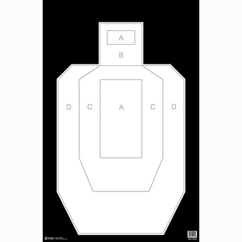 Black/White; Action Targets - IPSC (23"x35") - HCC Tactical