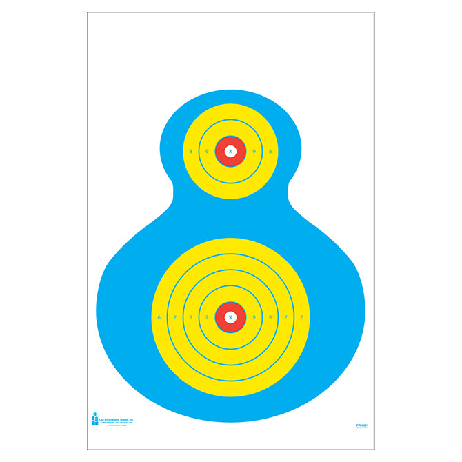 Multi Color; Action Target - Fluorescent Silhouette (23