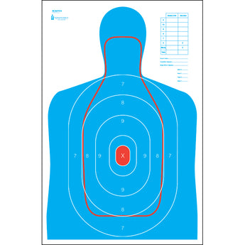 Blue/Red; Action Target - B27E / FBI Q (23"x35") - HCC Tactical