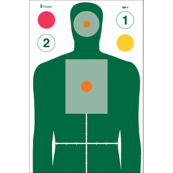 Mutli Color; Action Targets - SB-1 MNJRC (23"x35") - HCC Tactical