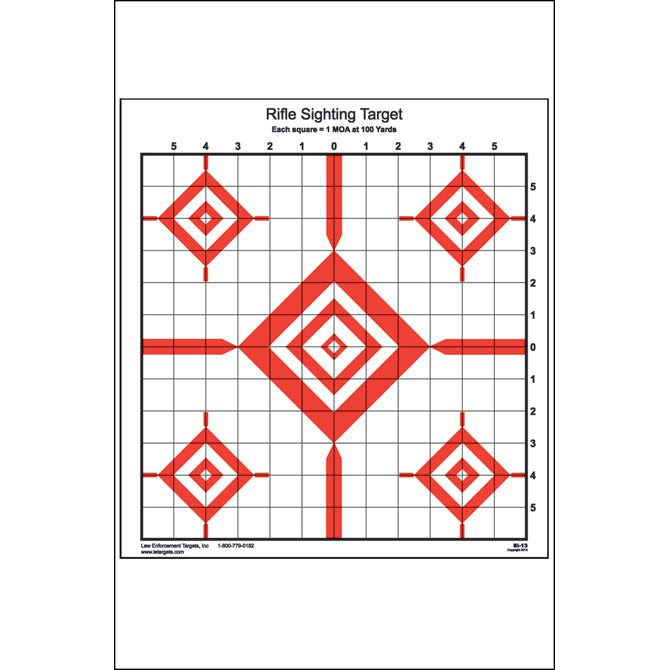 Black/Red; Action Target - Rifle Sighting (14