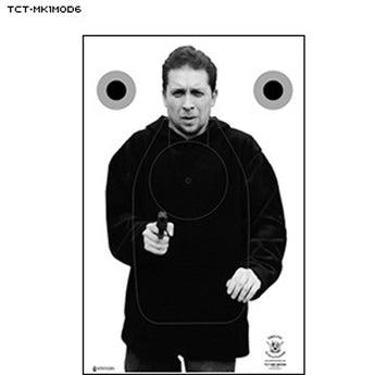 Black/White; Action Target - Tridents Concepts (23" x 35") - HCC Tactical