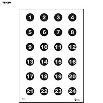 Black; Action Target - Number Circles - HCC Tactical