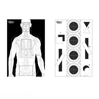 Black/White; Action Target - VTAC (23"x35") - HCC Tactical